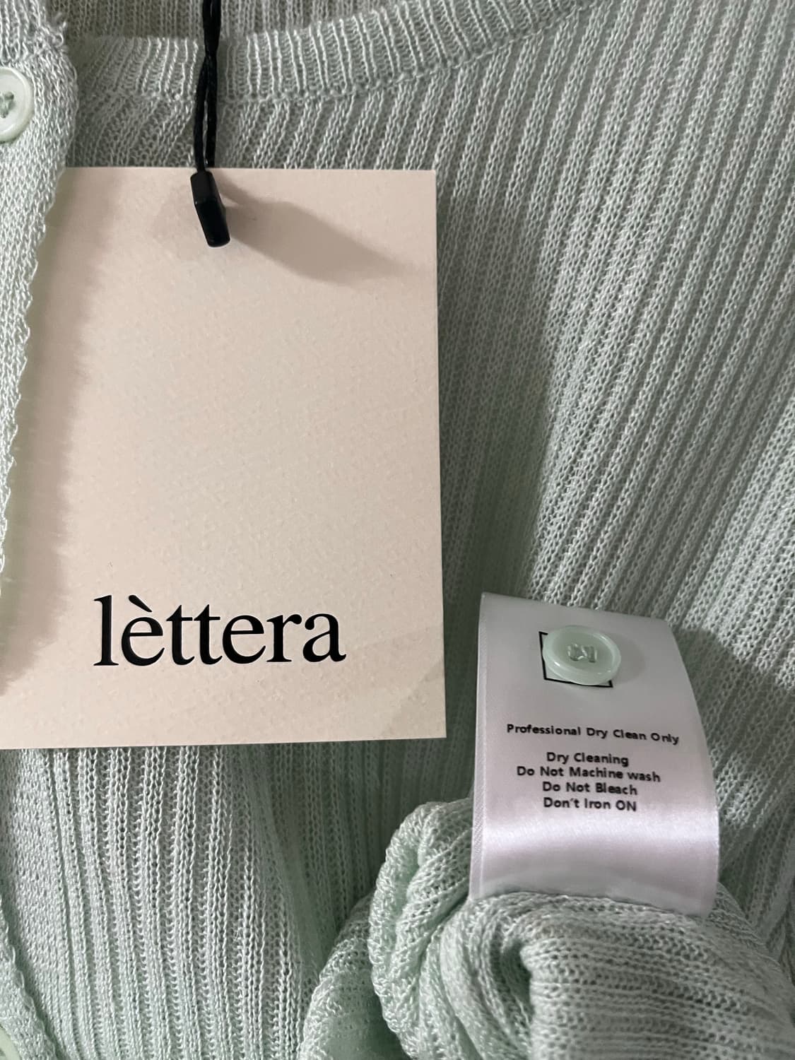 레테라 Lettera 베이직 라운드 가디건(민트) 상품이미지7