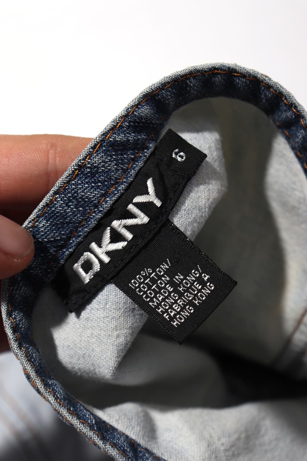DKNY 90s 데님 패치워크 스커트 women 6/27 상품이미지4