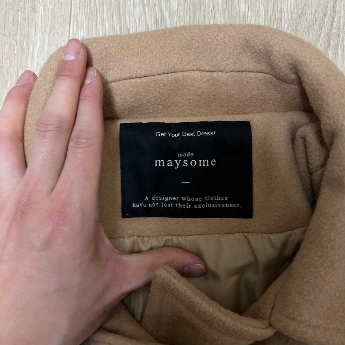 메이썸 여성 싱글 울 떡볶이코트 FREE  상품이미지4