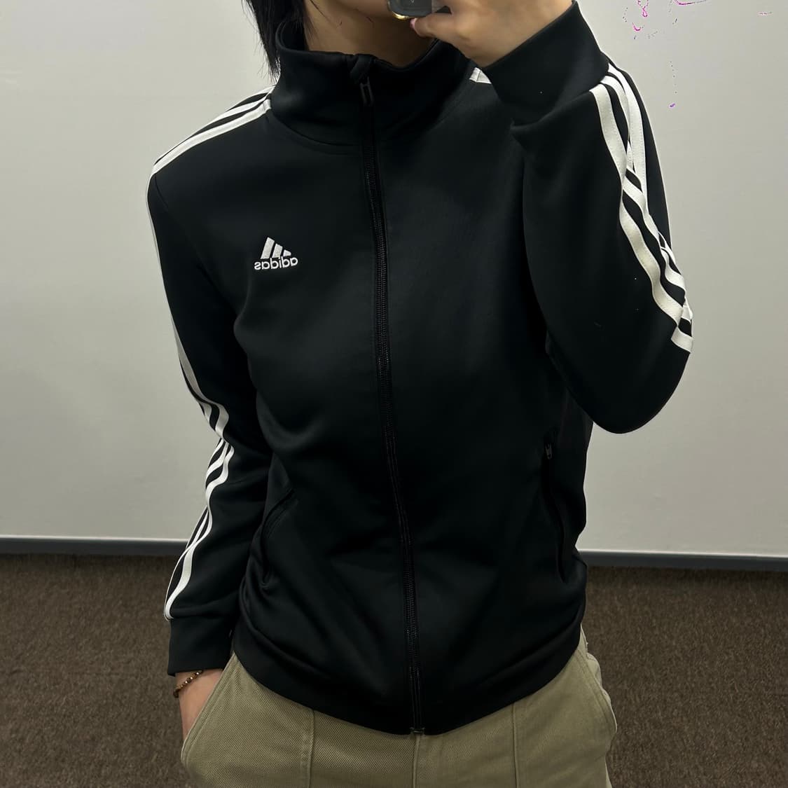 Adidas 아디다스 블랙 트랙탑 져지 상품이미지1