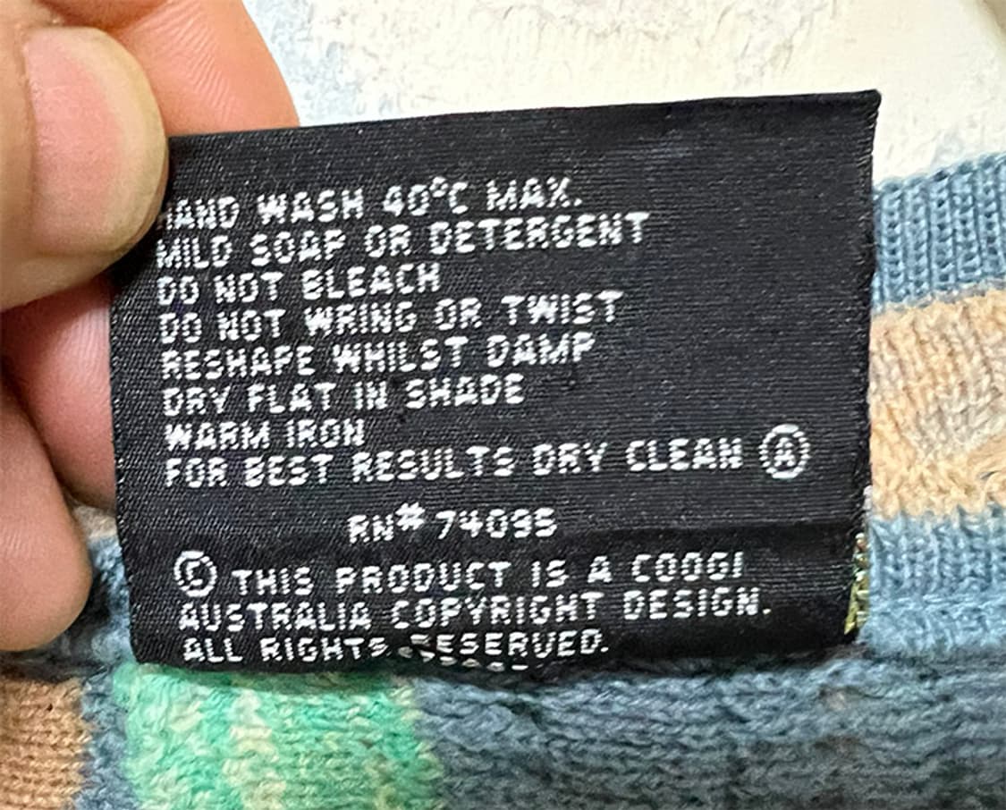 COOGI 쿠지 남자 케이블 가디건 힙합 M 95-100 상품이미지4