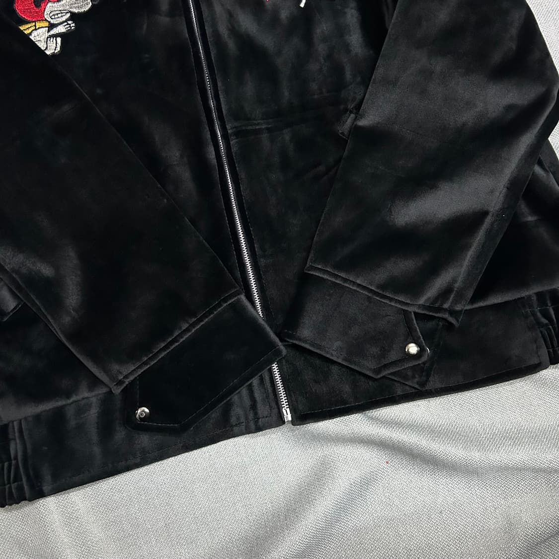 Vintage Snoopy Embroidery Velvet Jacket 상품이미지5