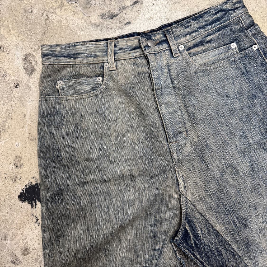 30 / RICK OWENS 릭오웬스 19ss 런웨이 허슬러 데님 스커트 상품이미지2