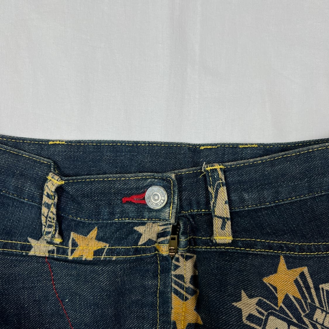 90‘s 히스테릭글래머 로고 패치워크 데님 스커트 치마 상품이미지5