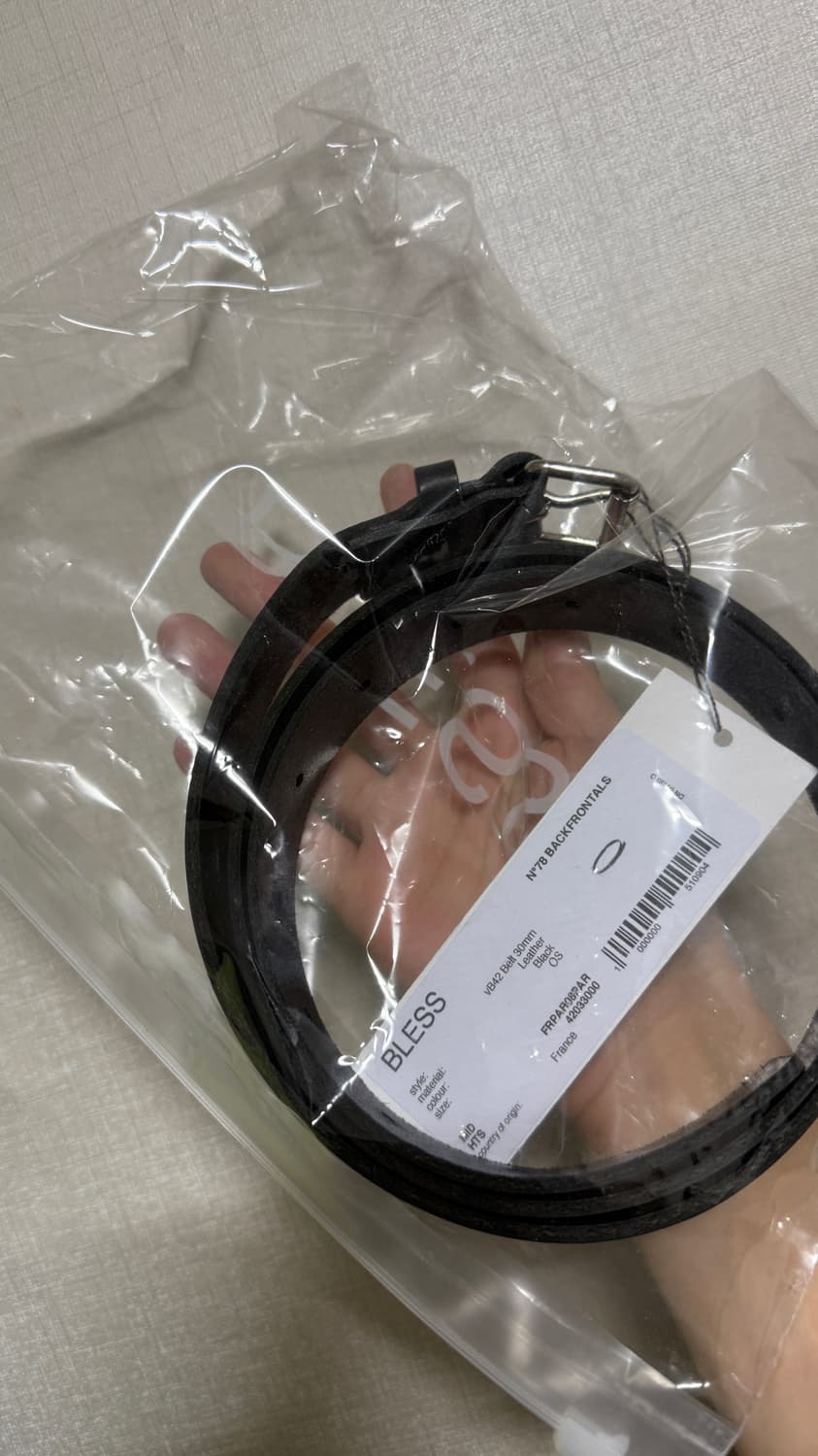 블레스 30mm 레더 벨트 상품이미지2