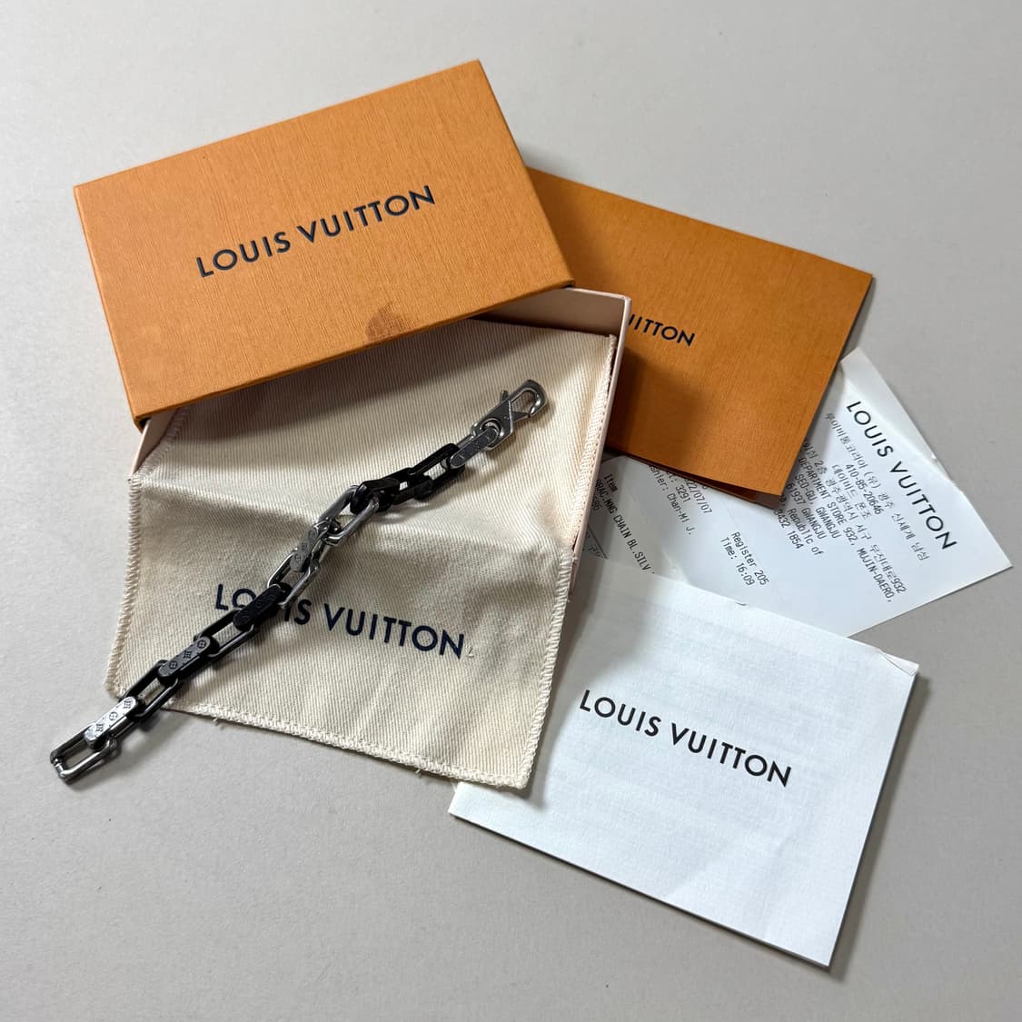 [백화점판/당일출고]루이비통 버질아블로 모노그램 체인 팔찌 상품이미지2