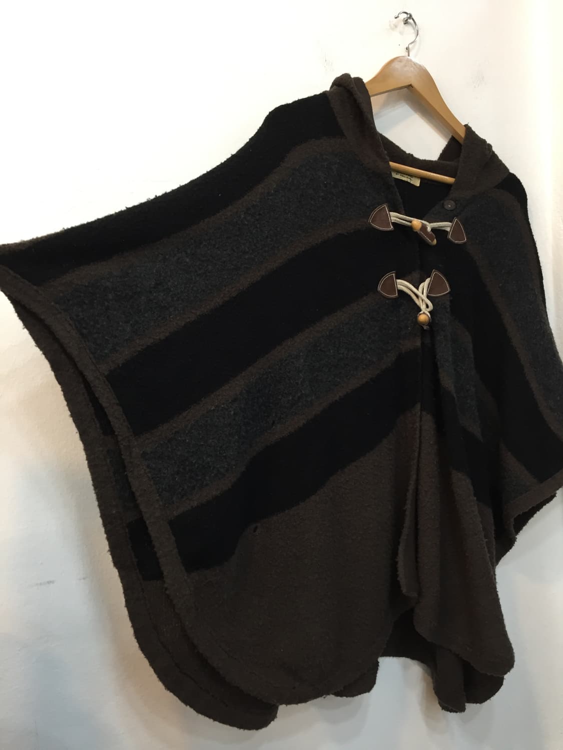 빈티지 토글 판초 후드케이프 상품이미지4