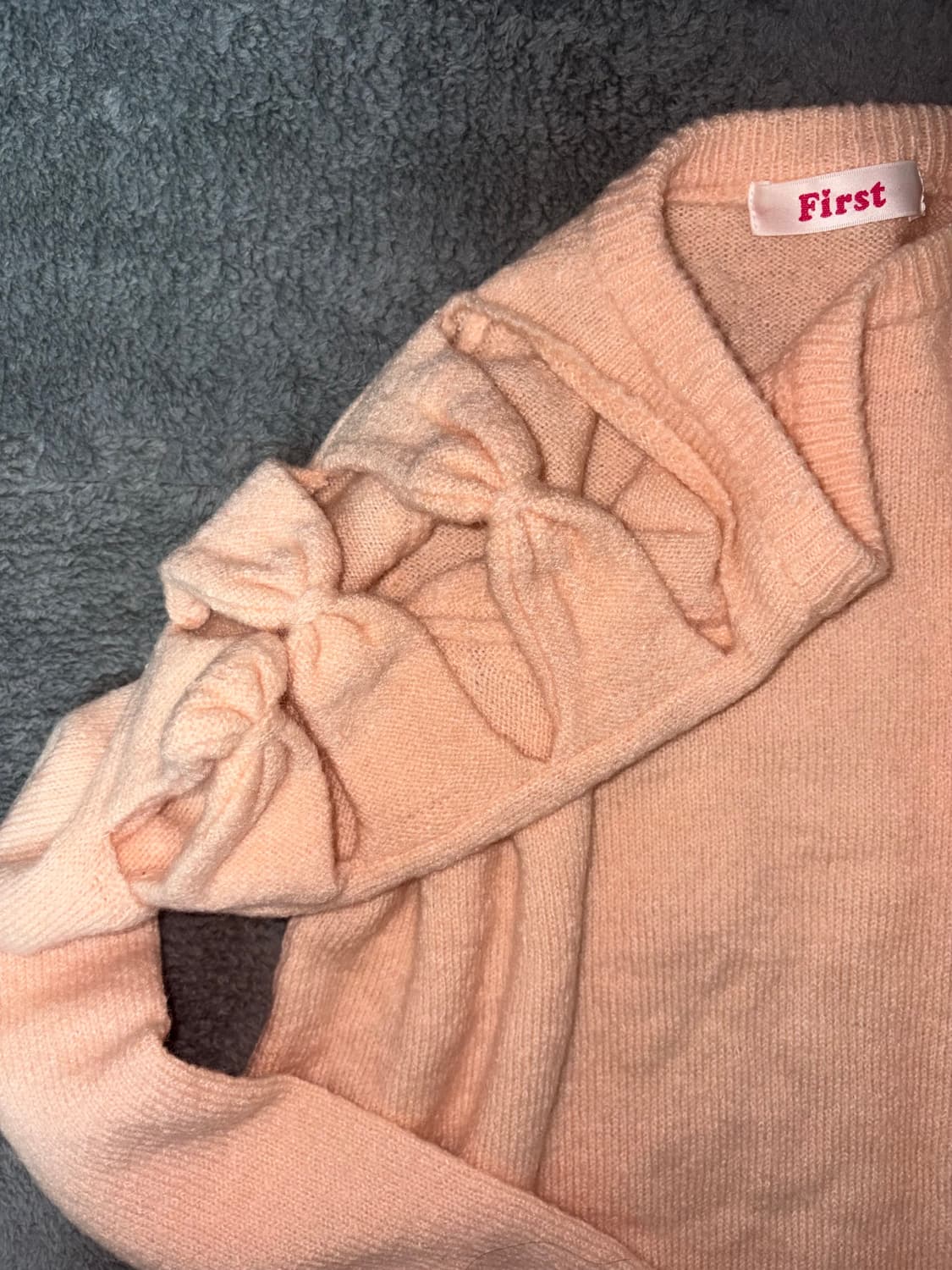 잉그니first 살구핑크맛 리본 히메갸루 탑 상의 희귀매물 상품이미지2
