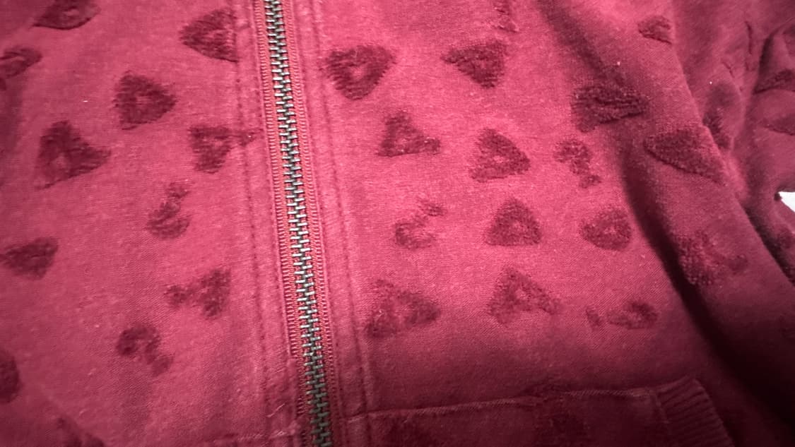 게스 빈티지 애니멀 Y2k 와인 후드집업 상품이미지4