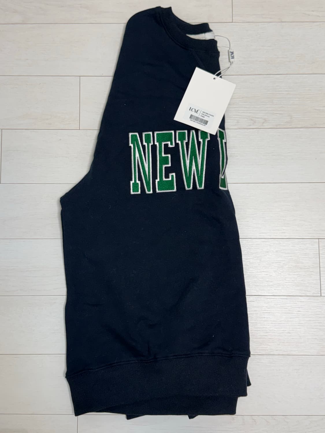 (택ㅇ새상품) 엘씨브이 맨투맨 네이비 상품이미지5