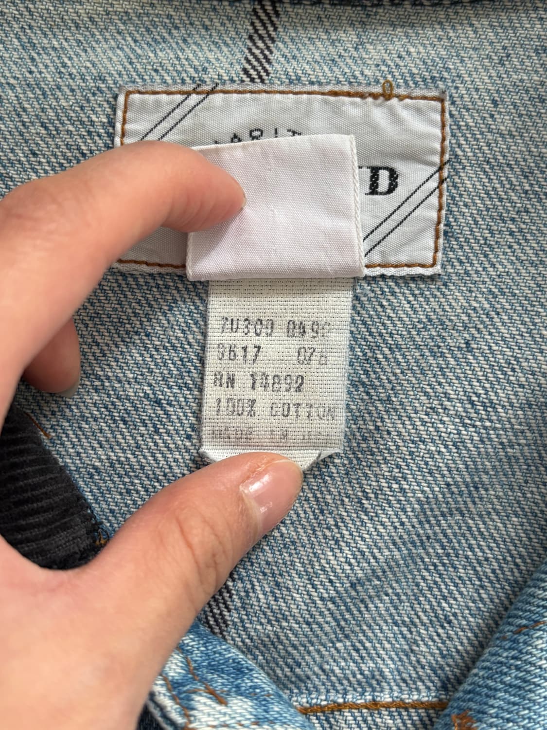 Marithe 마리떼 프랑소와 저버 90s 패턴 데님 자켓 상품이미지7