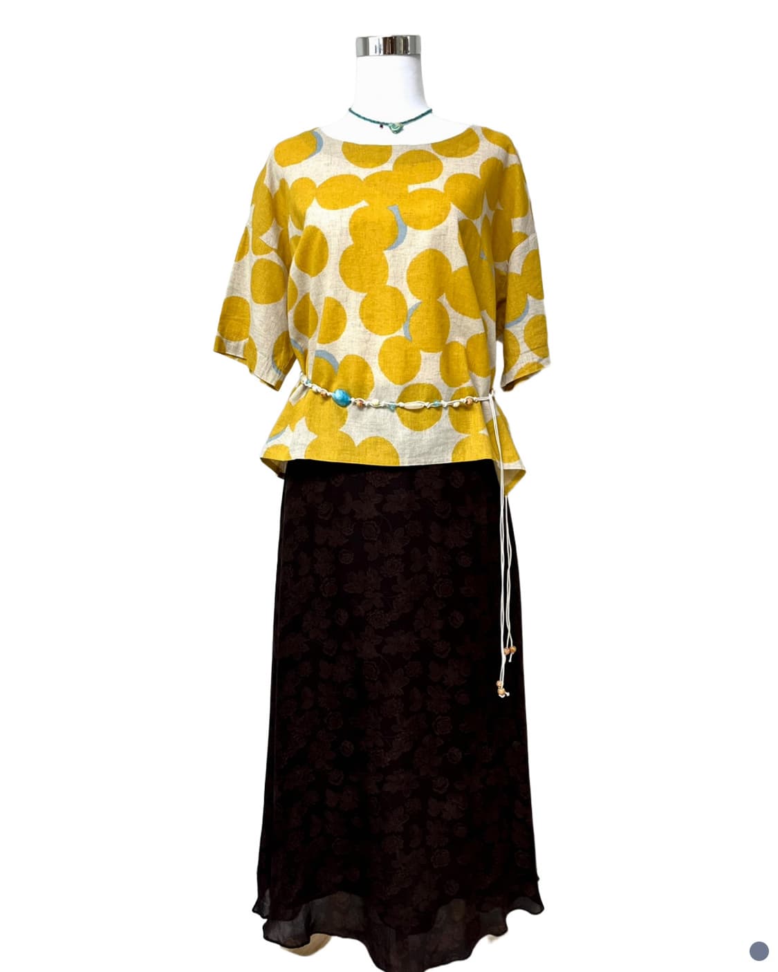 Yellow+blue circle top 상품이미지6