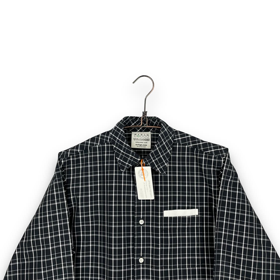 모리카게셔츠 체크패턴 긴팔셔츠 상품이미지3