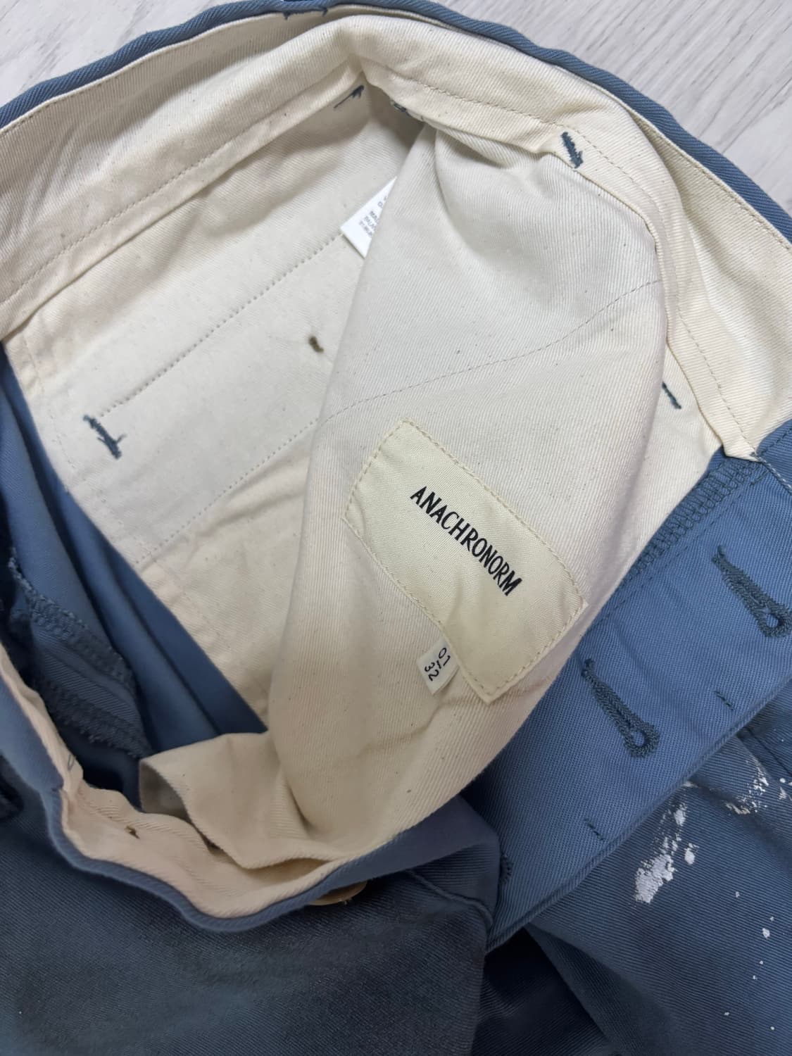 아나크로놈 PAINTED NO TUCK WIDE CHINO TOROUSE 상품이미지3