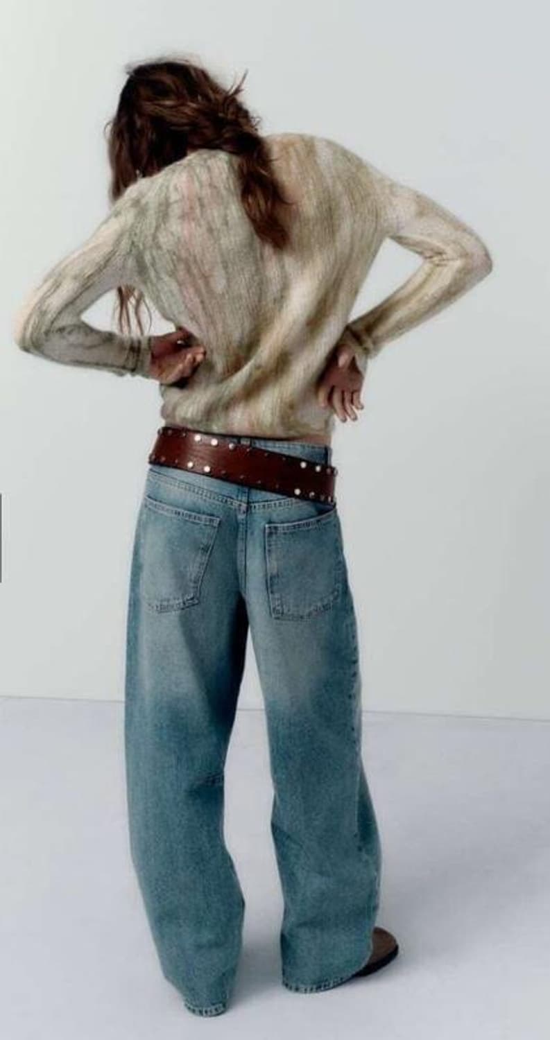 자라 울 타이다이 니트 S 상품이미지3