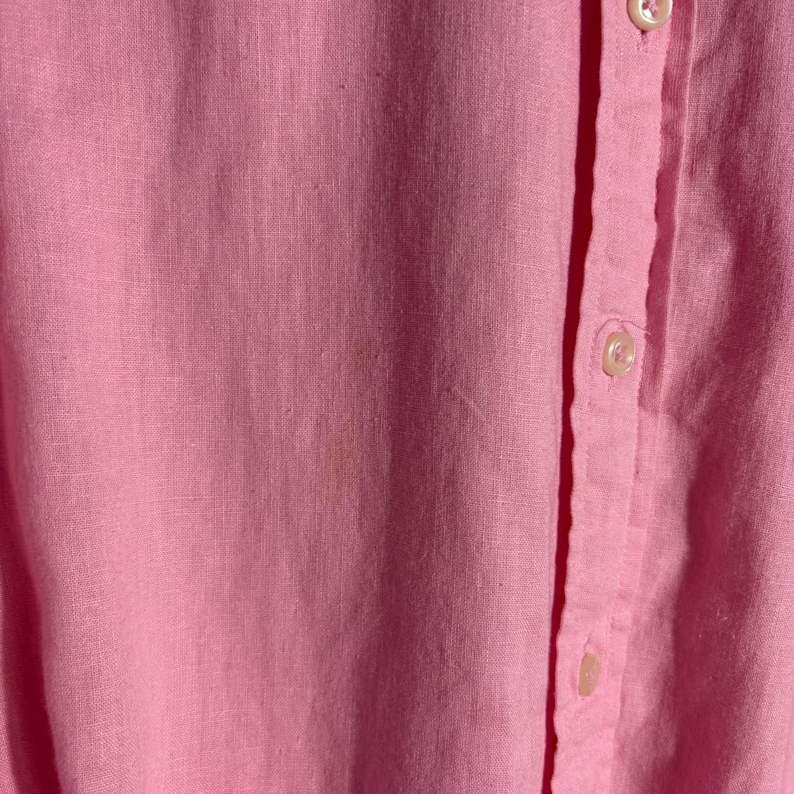 폴로 랄프로렌 린넨 핑크 버튼다운 셔츠 (무료배송) 상품이미지2