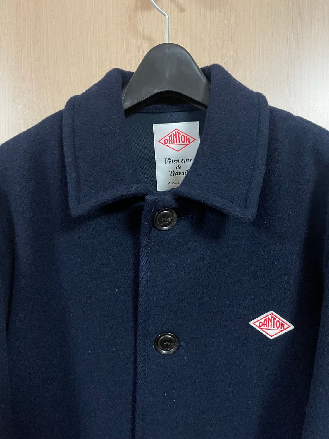 Danton 단톤 울 숏 코트 네이비 40 상품이미지5