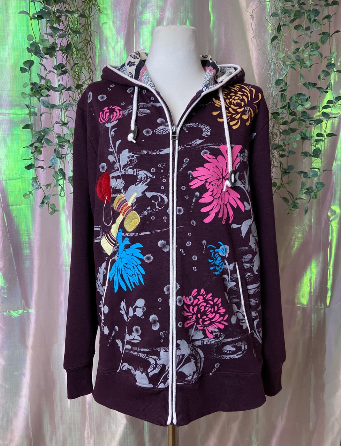 오리엔탈 자수 후드집업  상품이미지2