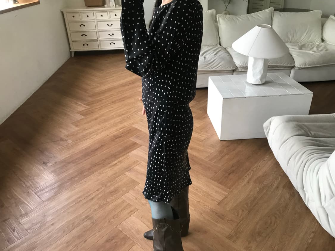vintage dot pattern one-piece 상품이미지8