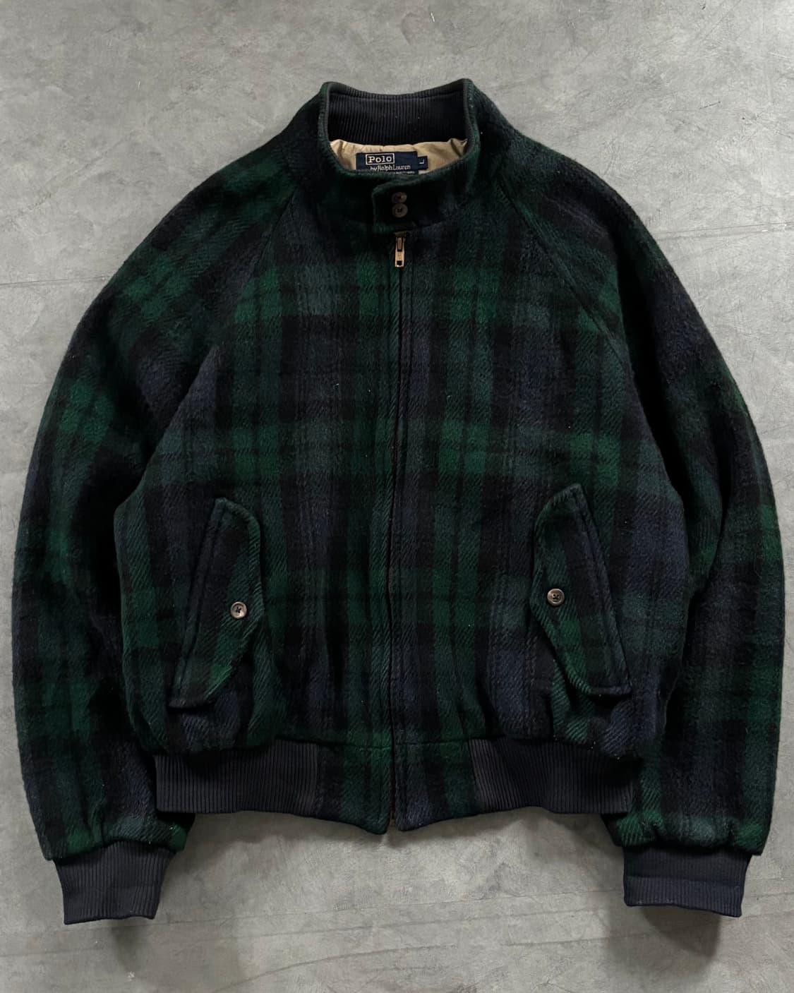 Polo 폴로 80‘s 블랙와치 울 헤링턴 자켓 상품이미지2