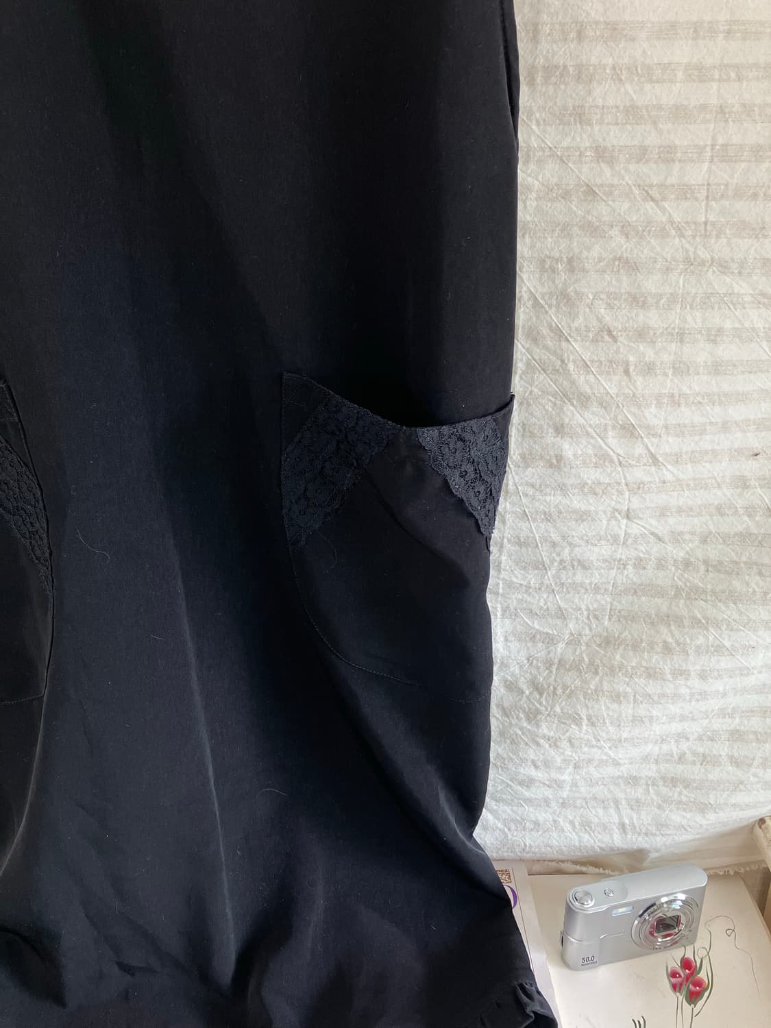 빈티지 블랙 장미 레이스 롱 원피스 978 y2k 스트릿 갸루 펑키 일본 상품이미지4