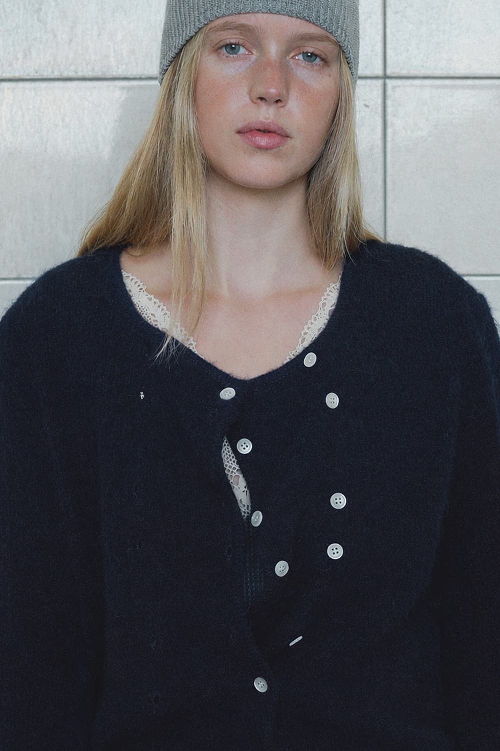 비아플레인 알파카 가디건 스몰 상품이미지9