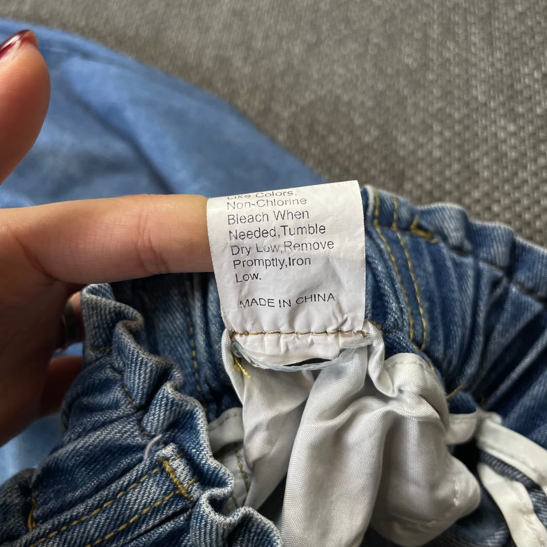 (밴딩) 쉬인 연청 투버튼 벌룬핏 팬츠 4XL 상품이미지8