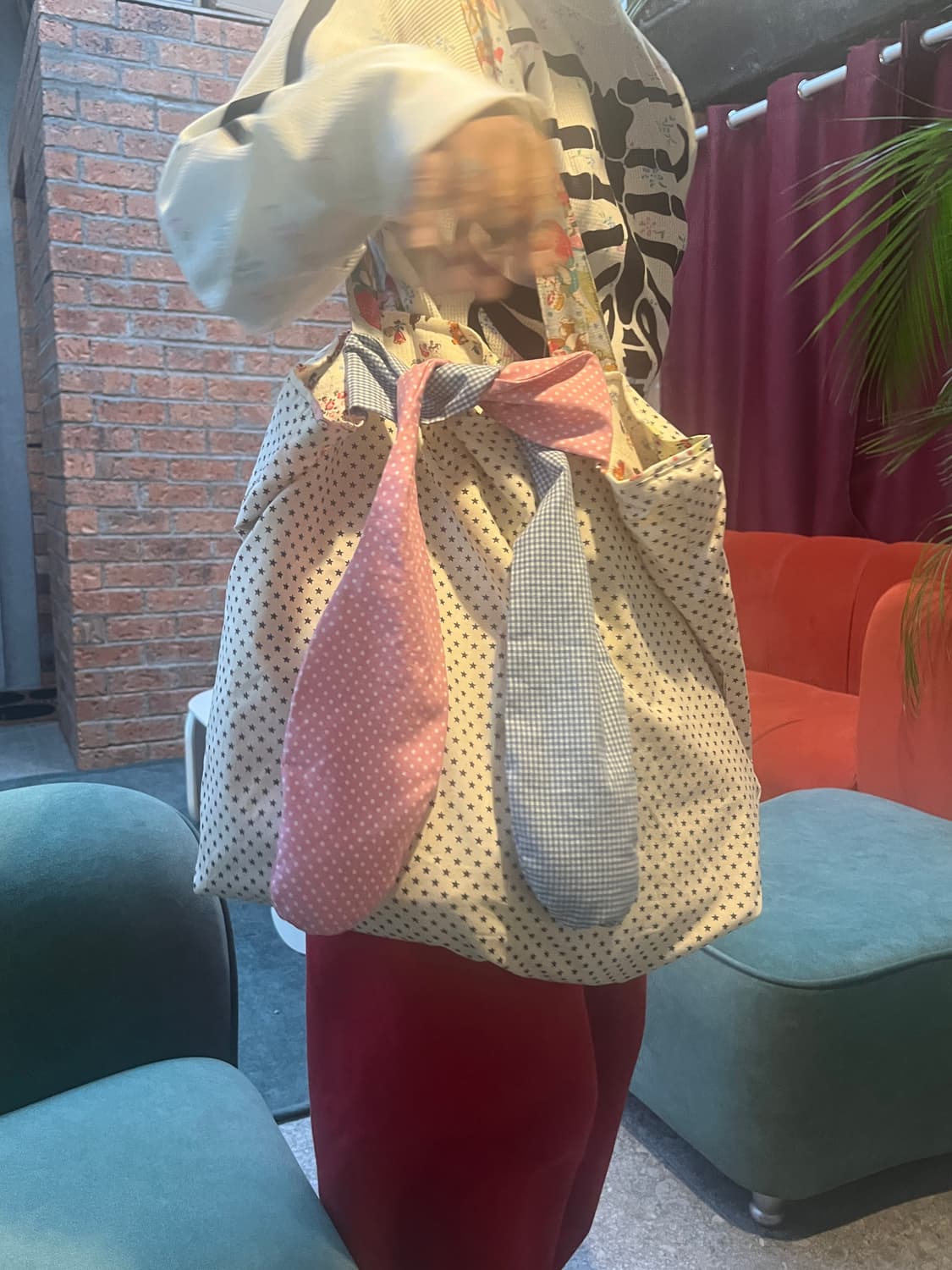 eggu crazy happy reversible tote bag 상품이미지3