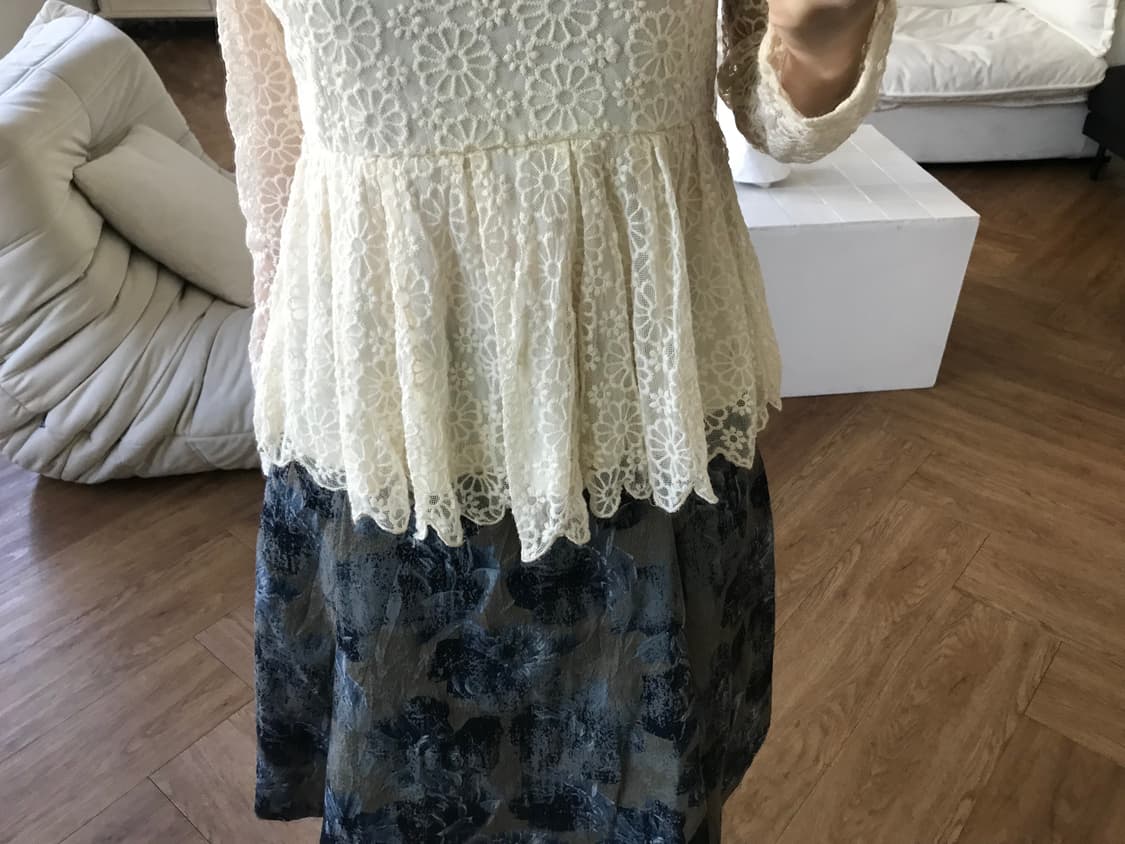 vintage lace frill top 상품이미지7