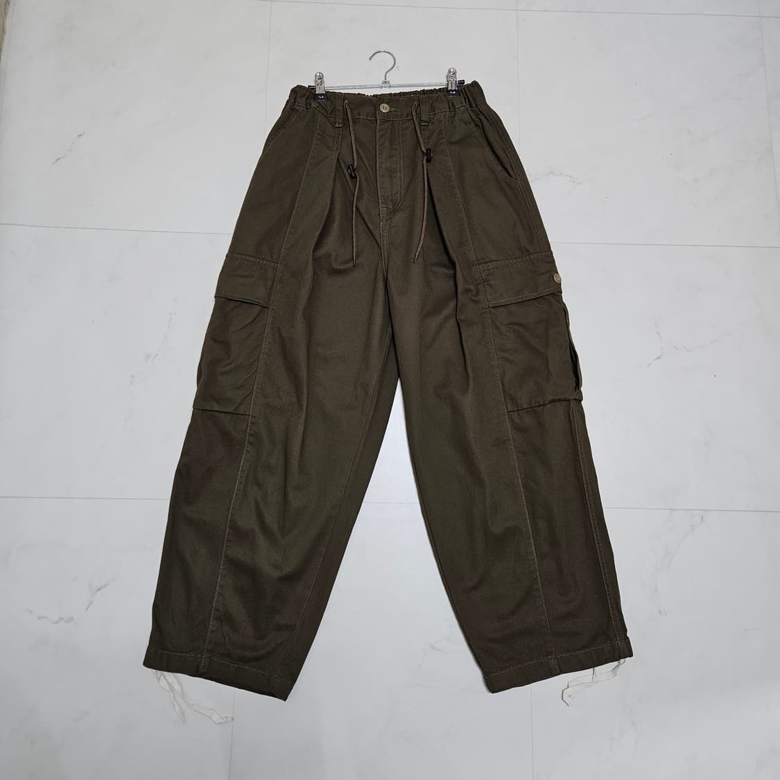 M) 일본빈티지 브라운 와이드 카고팬츠 상품이미지1