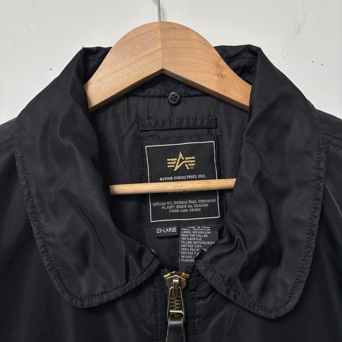 알파인더스트리 블랙 항공 점퍼 상품이미지3