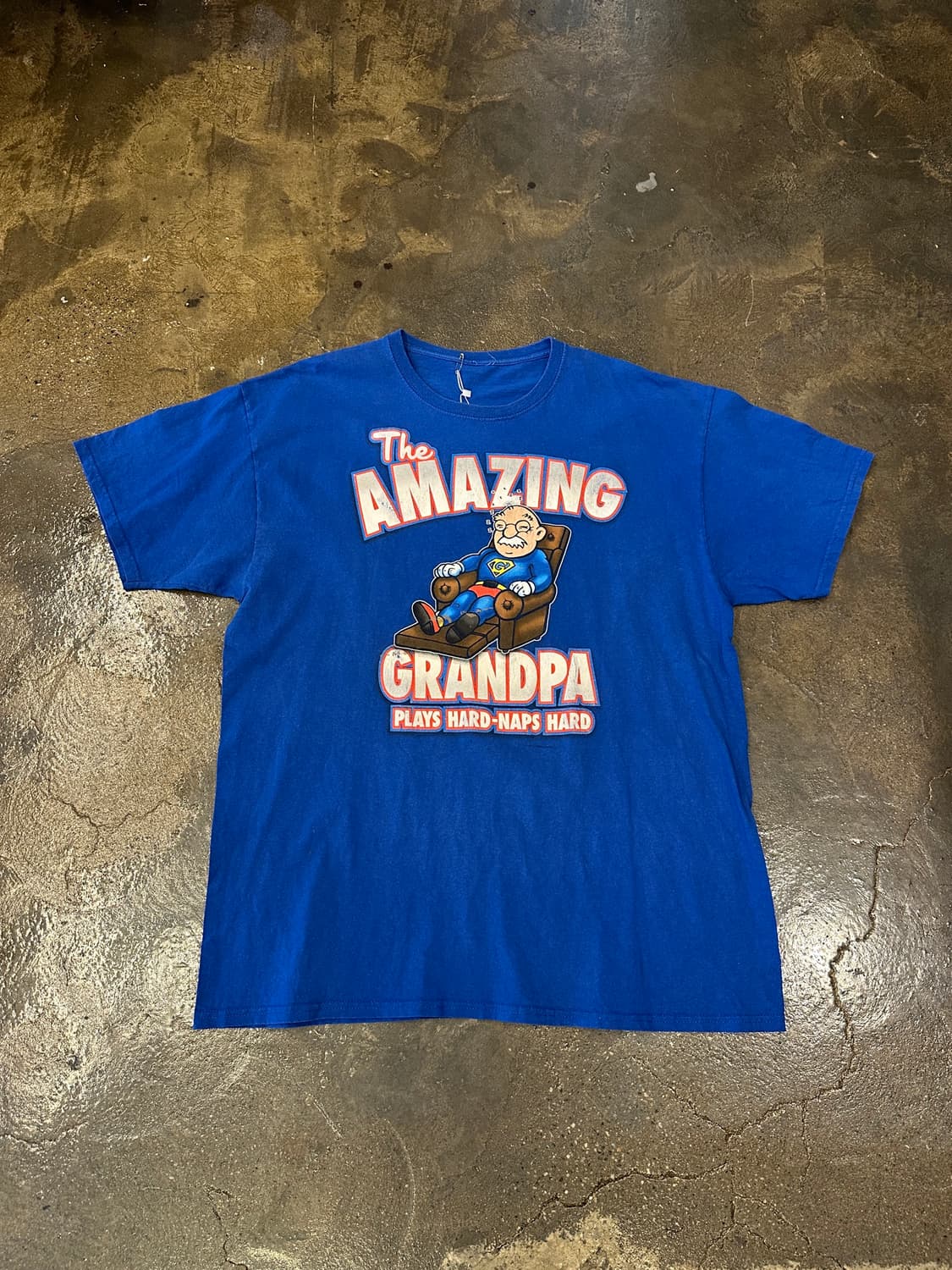00s AMAZING GRANDPA 그래픽 반팔티 L 상품이미지1