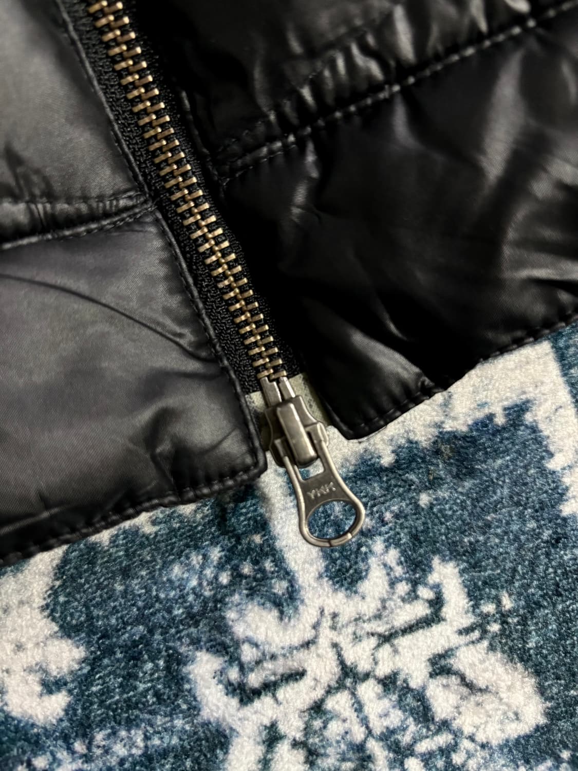 일본 빈티지 y2k 바이커 푸퍼 버클 경량 패딩 락시크 상품이미지5