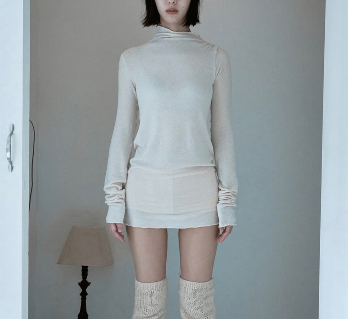 킨드레드 neck shirring long sleeve 상품이미지1