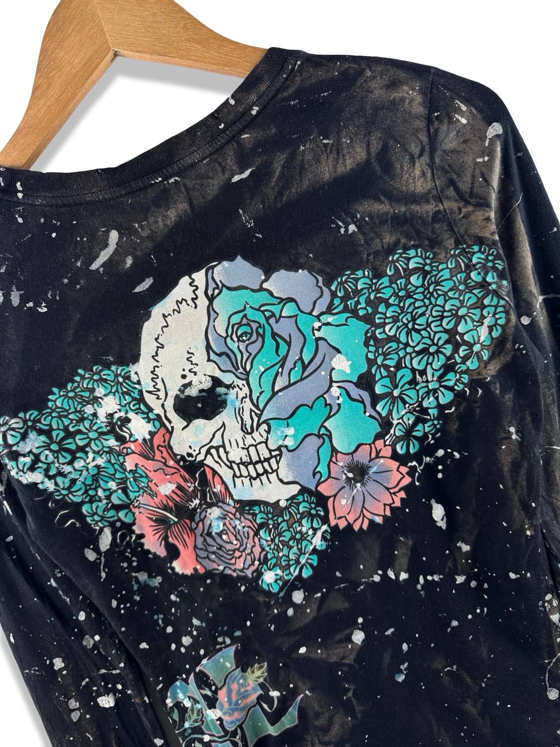 USA MADE 페인팅 스컬 그래픽 롱슬리브1858 상품이미지3