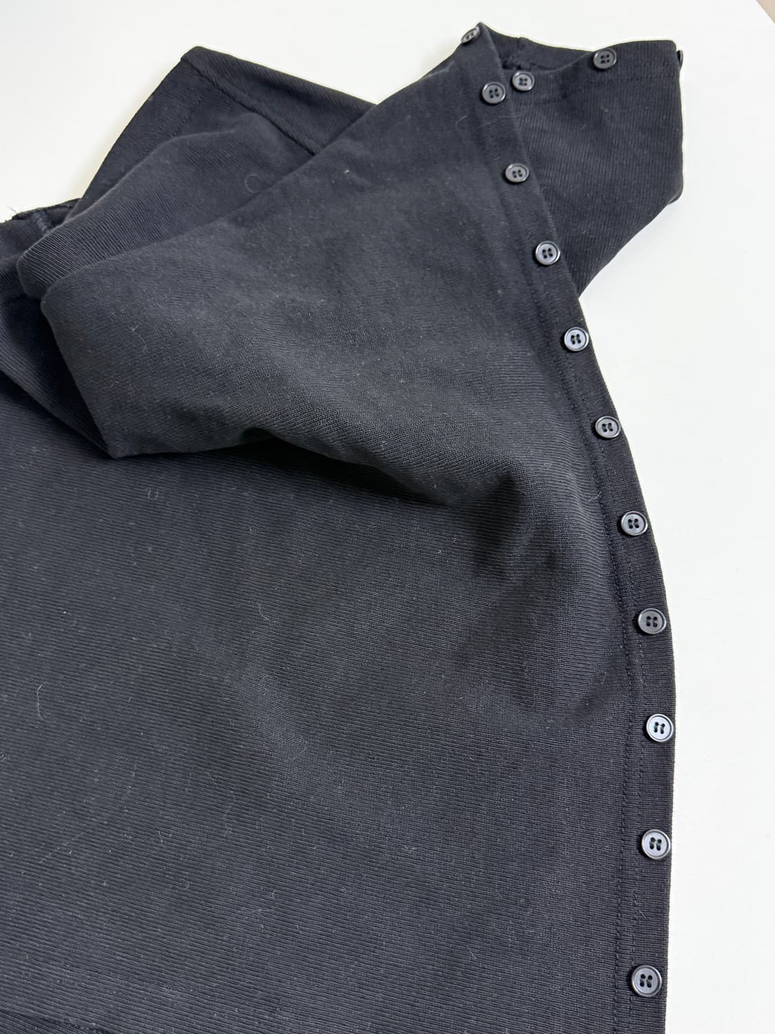 포르테나 LAYERED BUTTON WRAP SKIRT 상품이미지3