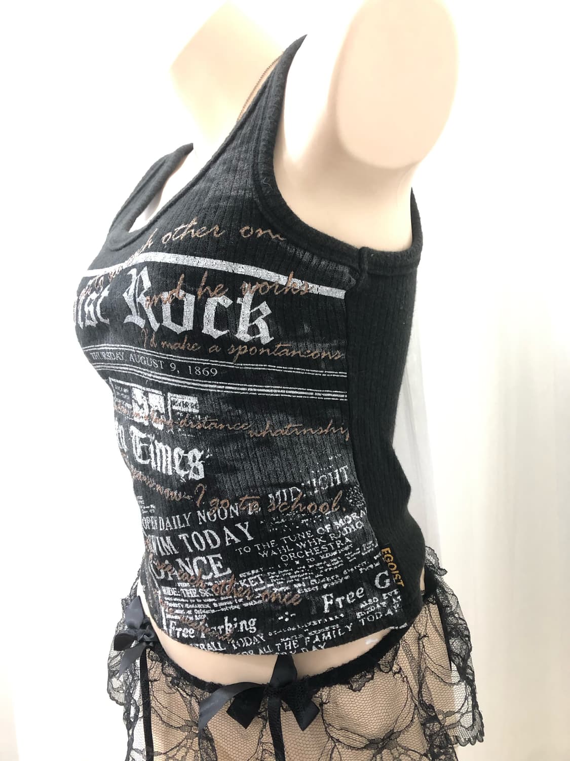 EGOIST rock chic print detail sleeveless 상품이미지3