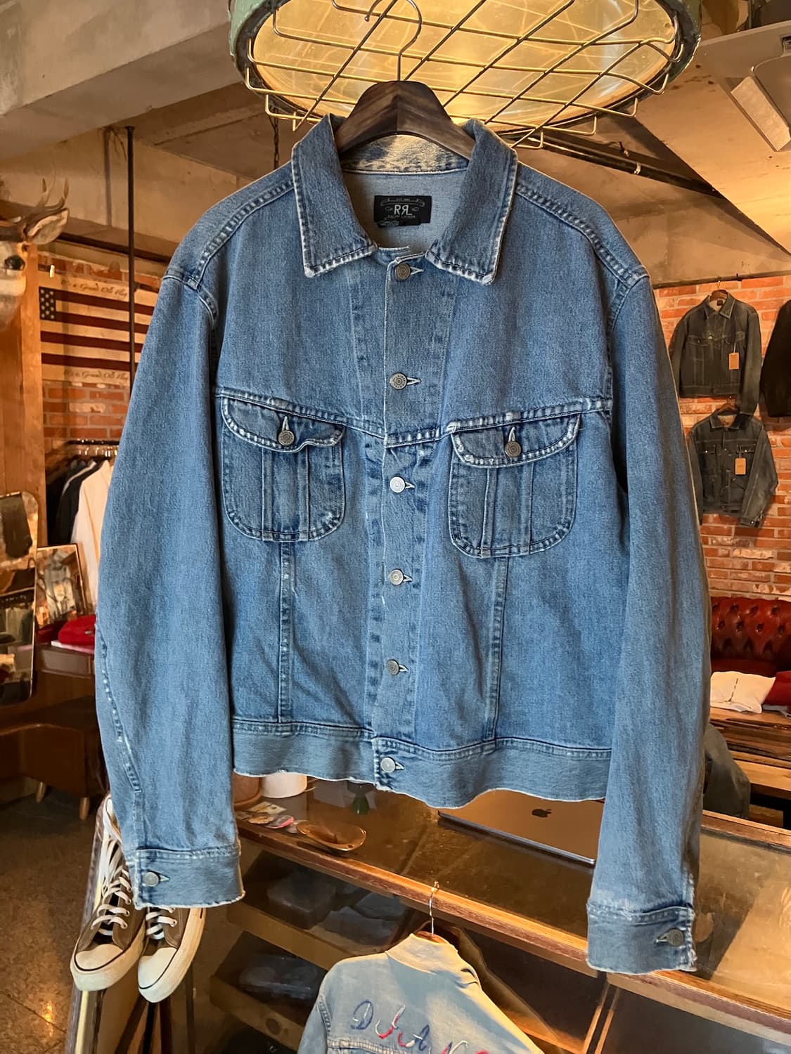 90s USA 빈티지 더블알엘 RRL 271 101-J 데님 자켓 상품이미지2