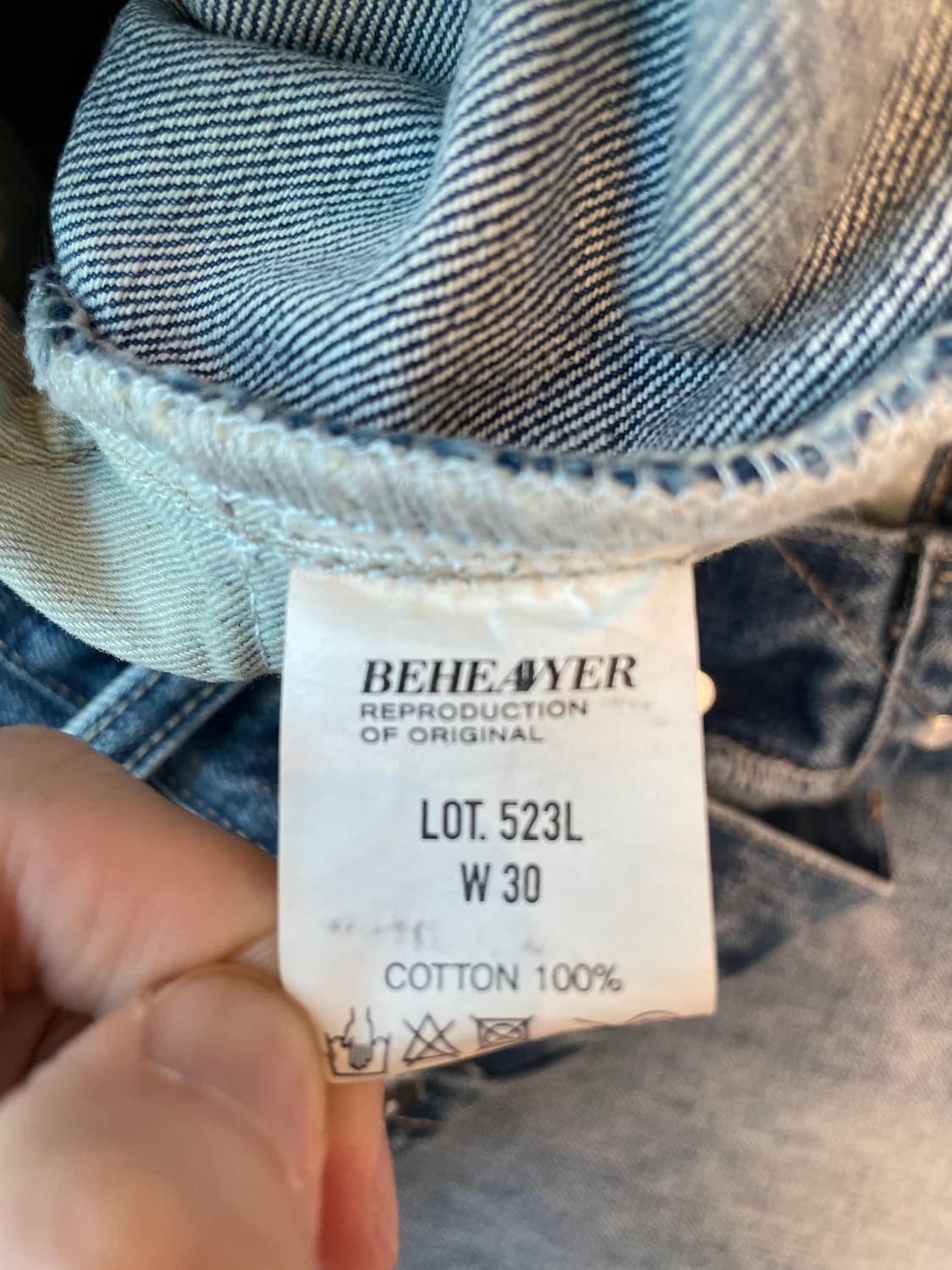 비헤비어  523L SELVEDGE DENIM PANTS 상품이미지7