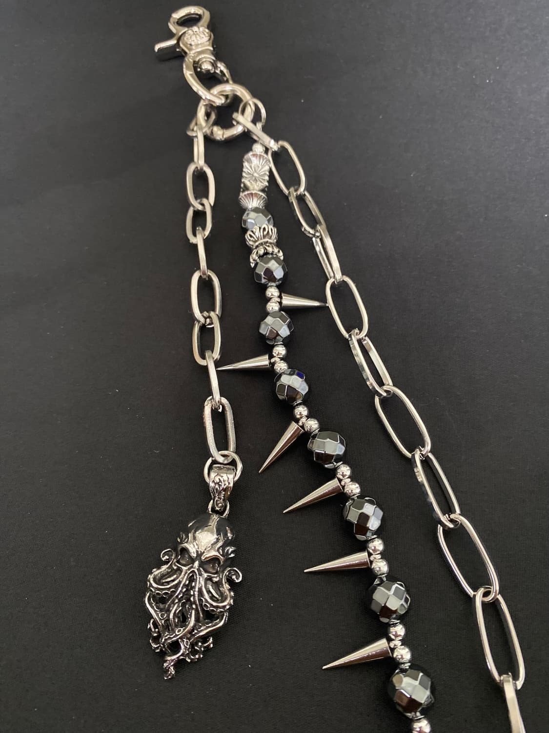 스파이크 비즈 팬츠 체인 상품이미지3