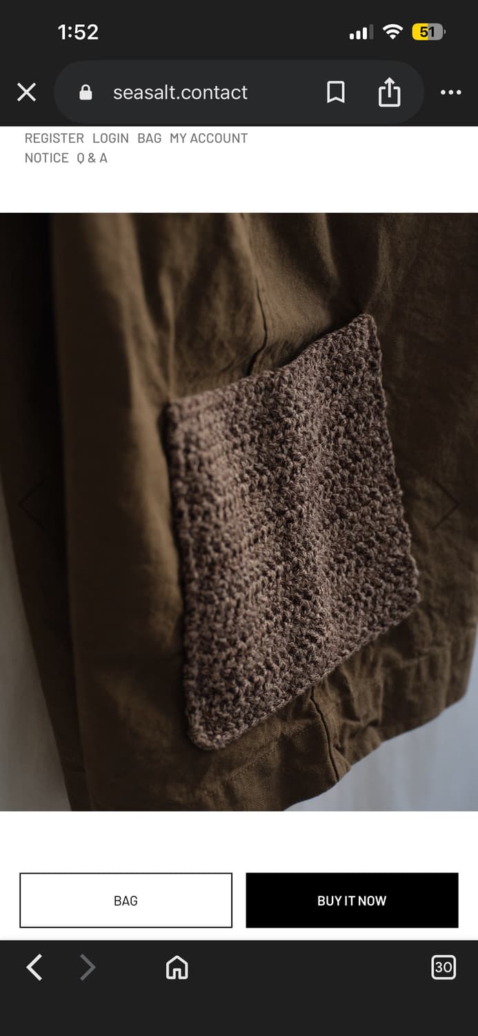 seasalt Hand knitting pocket shorts  상품이미지5