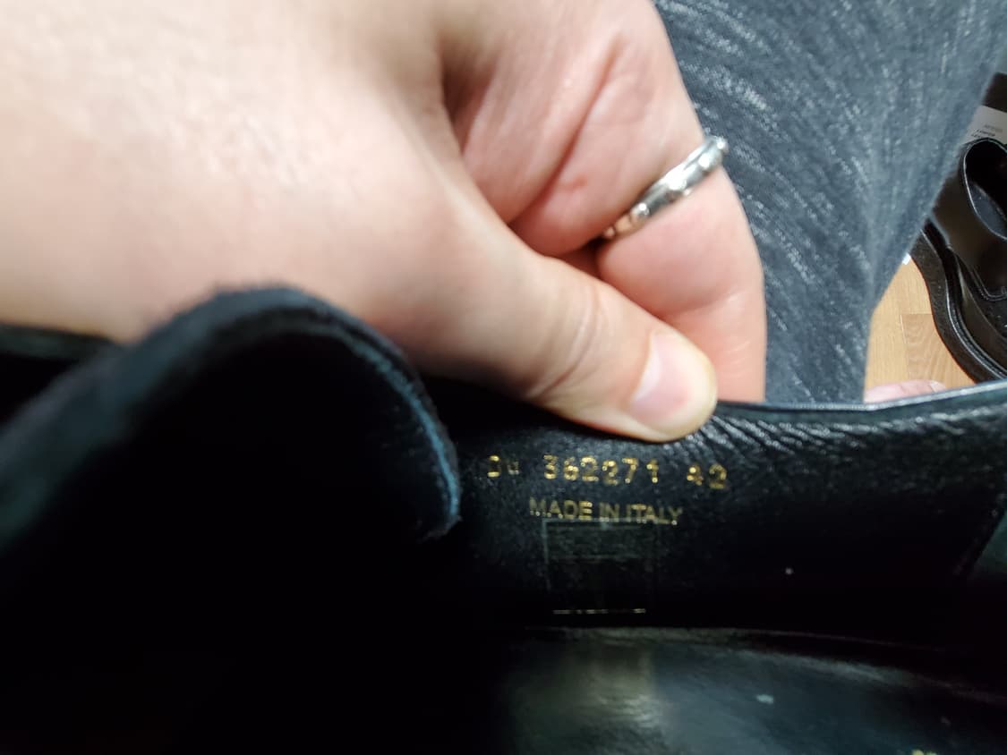 생로랑 몽크스트랩 스웨이드 클리퍼 EU 42 (270~275) 상품이미지3