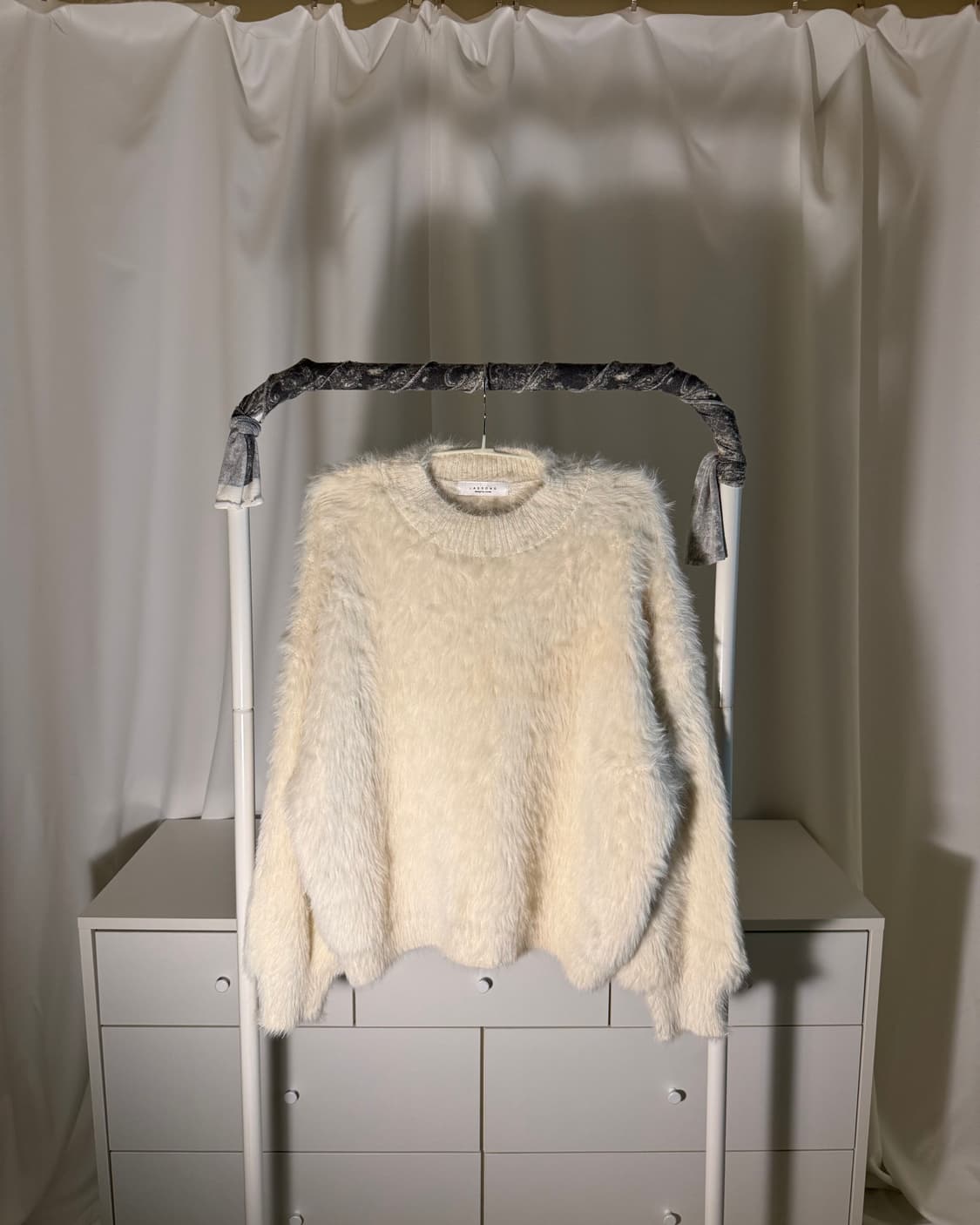 white fur knit 상품이미지1