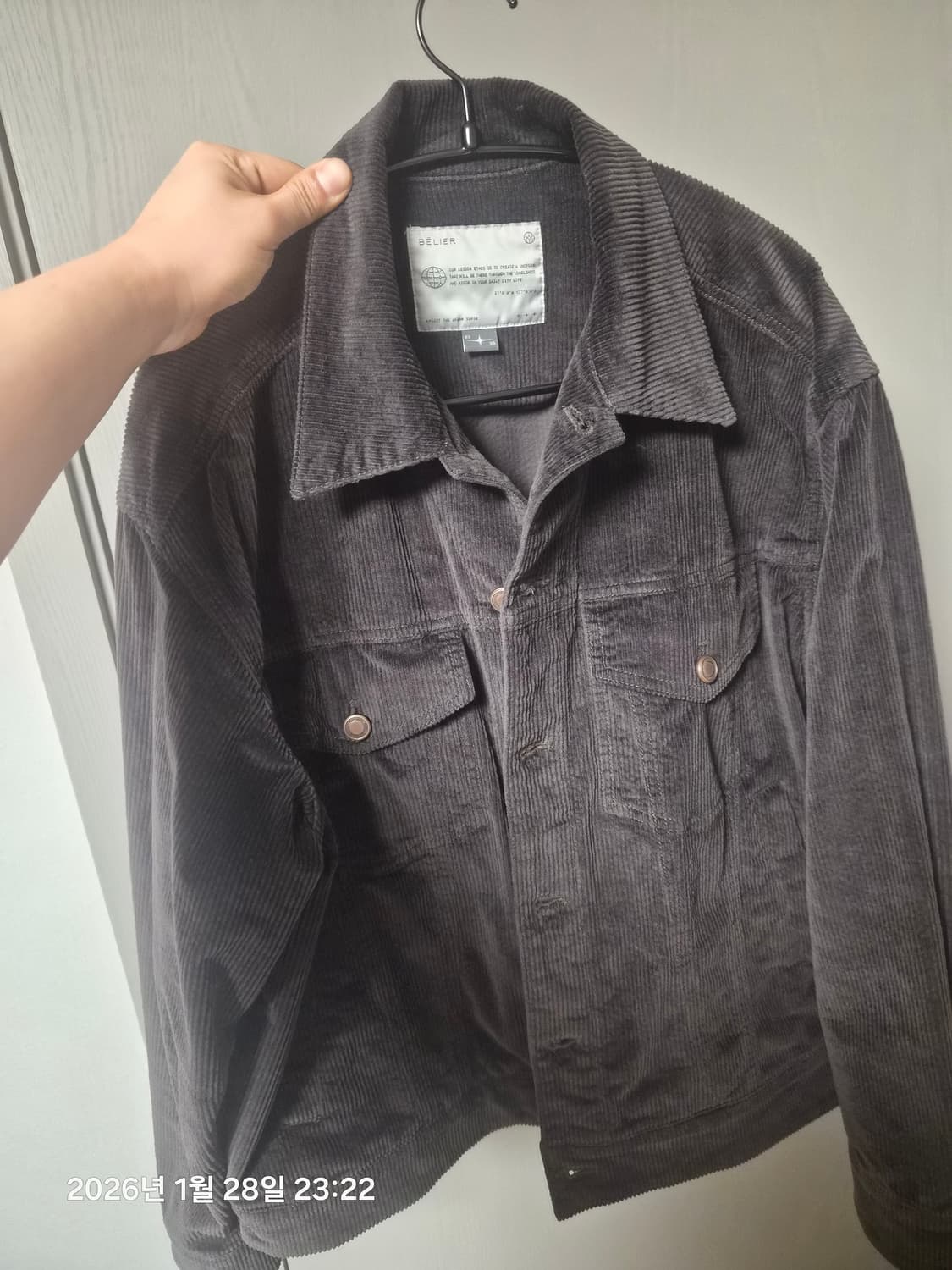 [3] 벨리에 코듀로이 트러커 브라운 95사이즈 상품이미지2