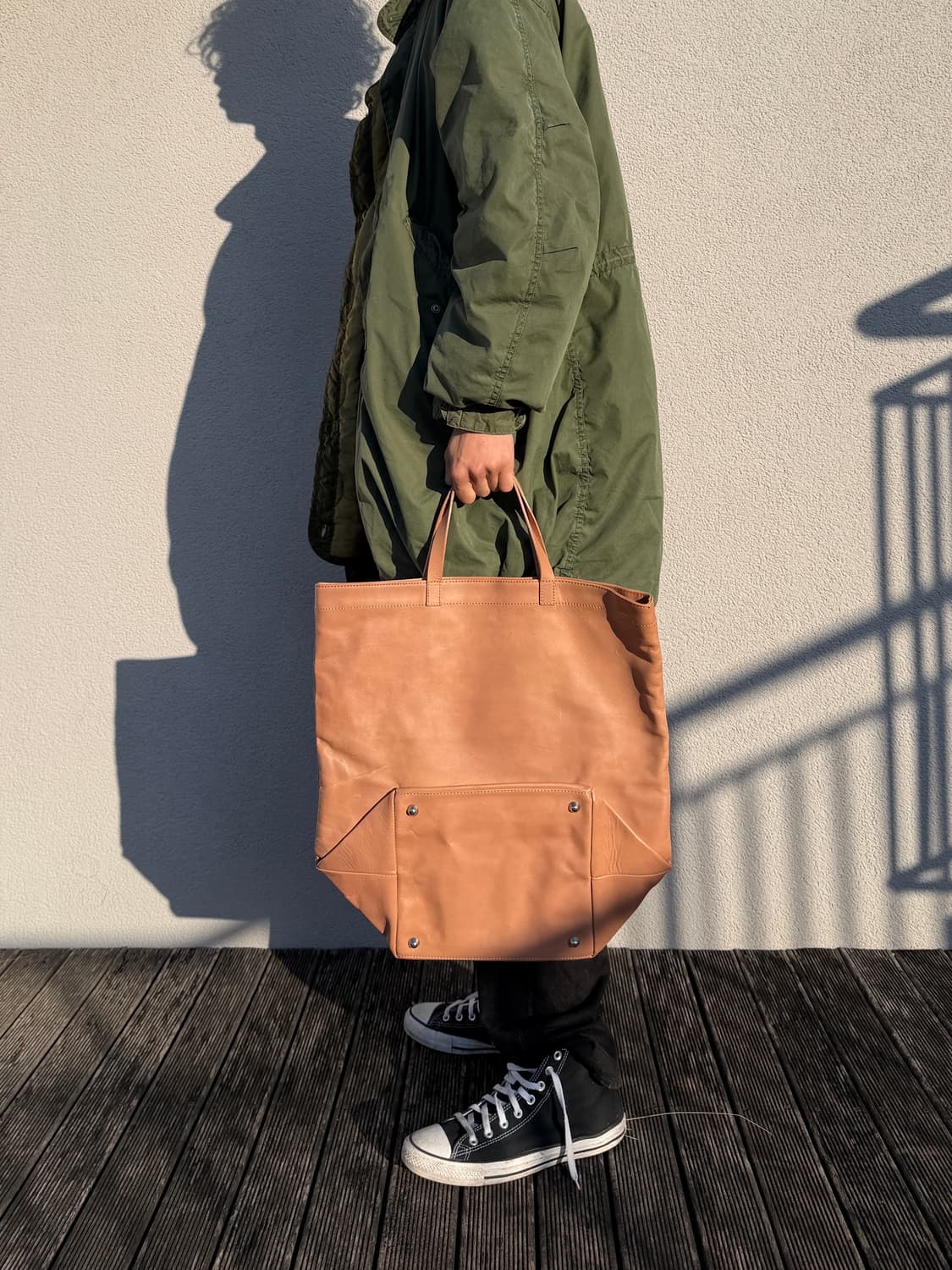 마르지엘라 H&M 아카이브 레더 도트백 상품이미지1