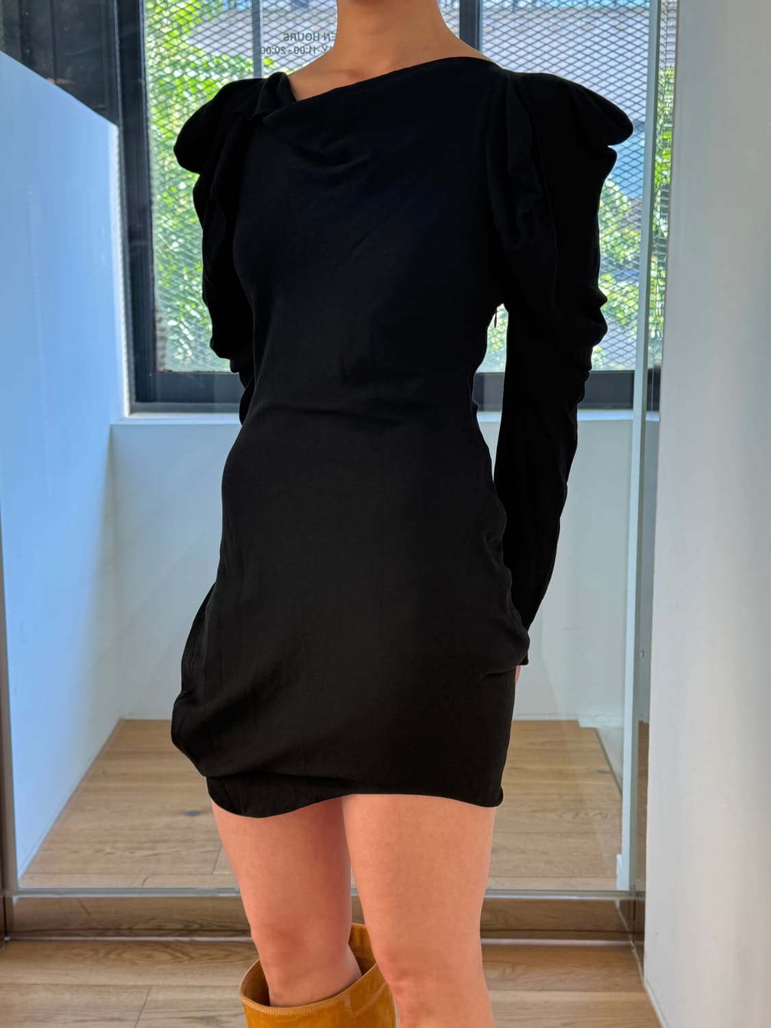 Vivienne Westwood Black Drape mini dress 상품이미지4