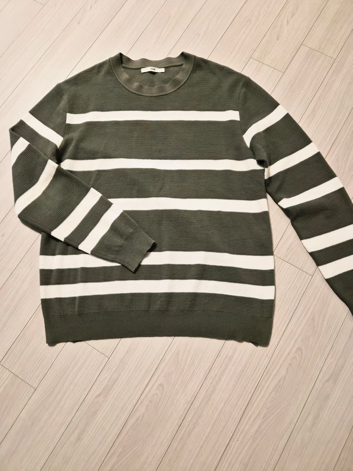 SYSTEM(시스템) 남성 스트라이프 배색 니트 (105) 상품이미지2