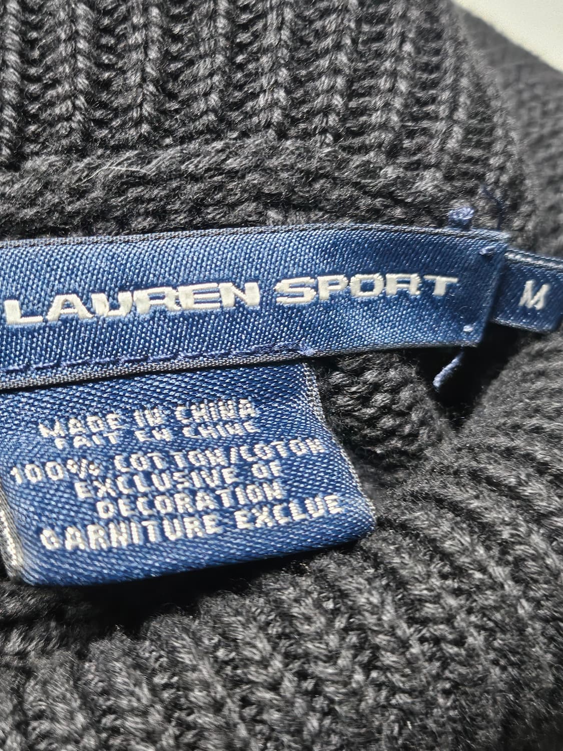 폴로랄프로렌 꽈배기 긴팔 터틀넥 목폴라 니트 M 상품이미지3