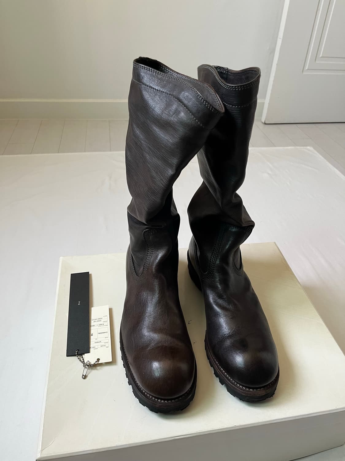 Julius AW07 Leather Drape Long Boots 상품이미지2