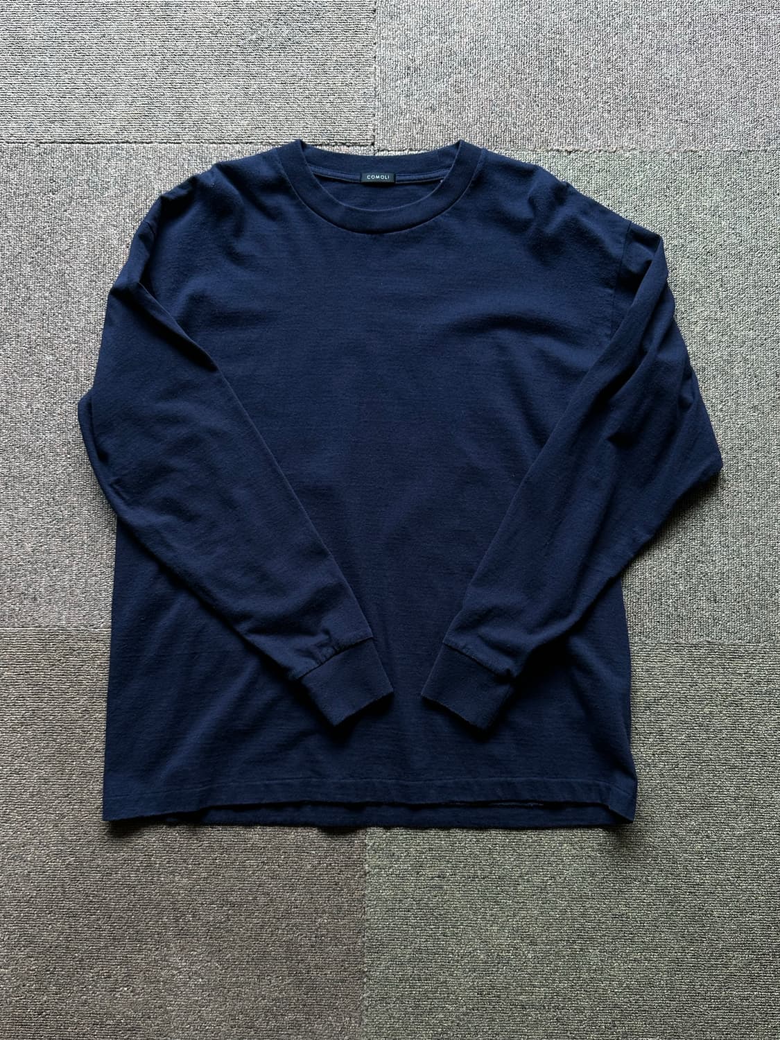 [2] Comoli 공방 천축 롱슬리브 (navy) 상품이미지3